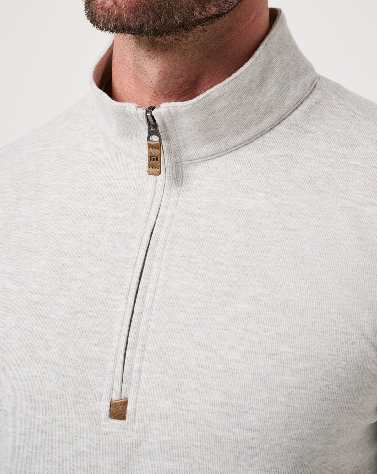 Cloud Sweater Quarter Zip Heather Grey | Travis Mathew Top Pick