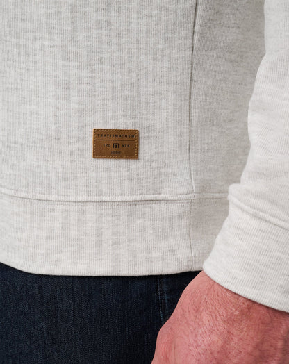Cloud Sweater Quarter Zip Heather Grey | Travis Mathew Top Pick