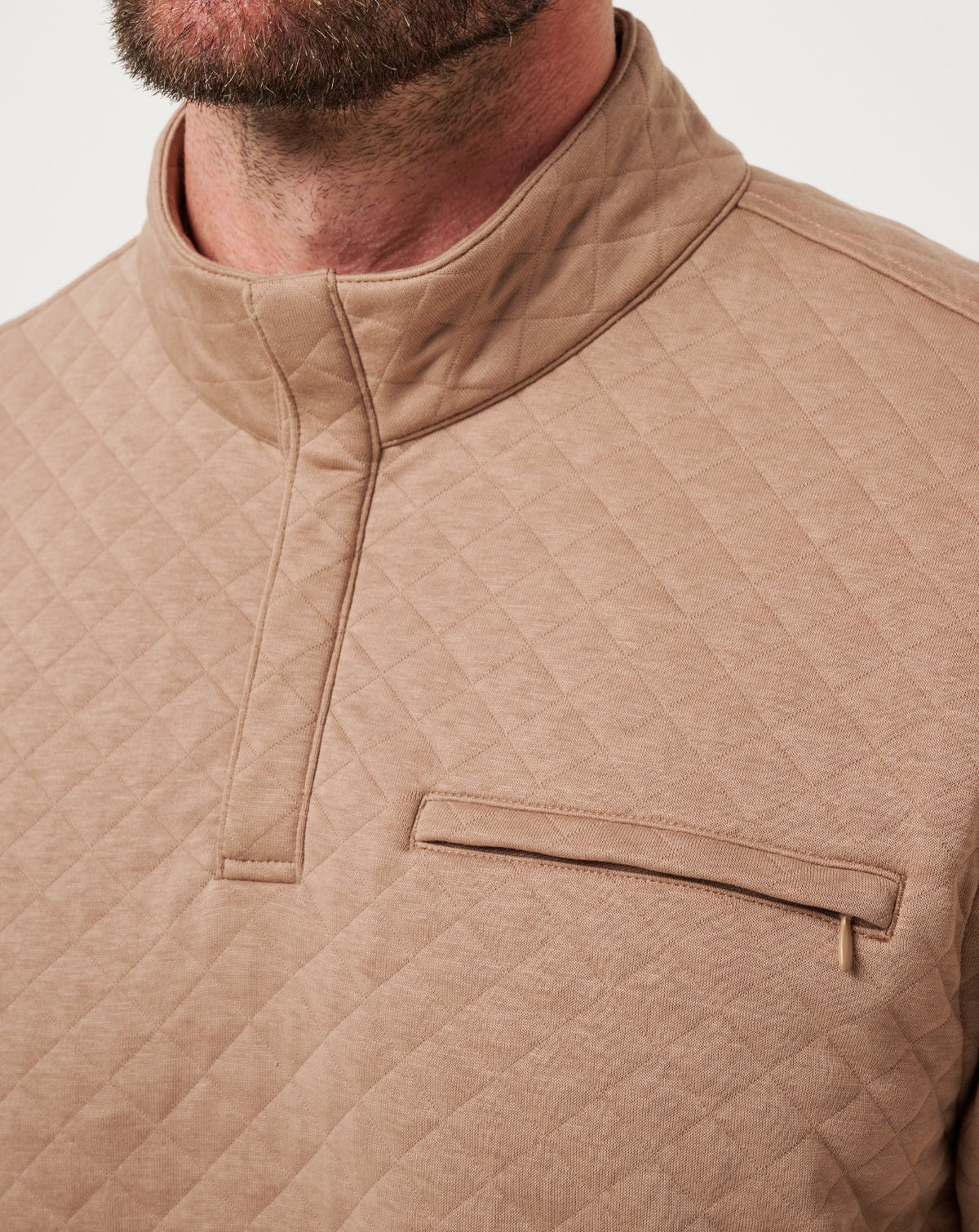 Transatlantic Quarter Zip Portabella | Travis Mathew Smart Buy