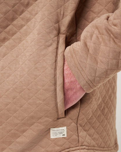 Transatlantic Quarter Zip Portabella | Travis Mathew Smart Buy