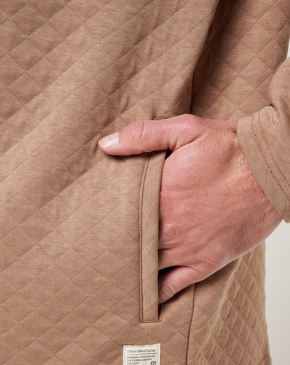 Transatlantic Quarter Zip Portabella | Travis Mathew Smart Buy