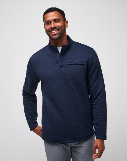 Transatlantic Quarter Zip Total Eclipse | Travis Mathew Special Offer