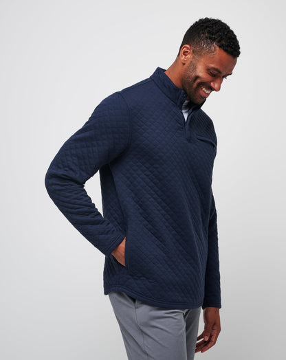 Transatlantic Quarter Zip Total Eclipse | Travis Mathew Special Offer