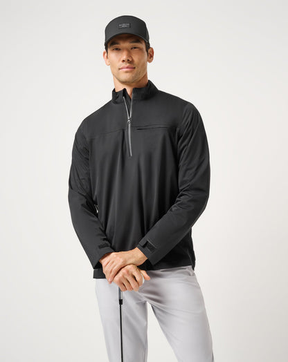 On Course 2.0 Quarter Zip Black | Travis Mathew Best Price