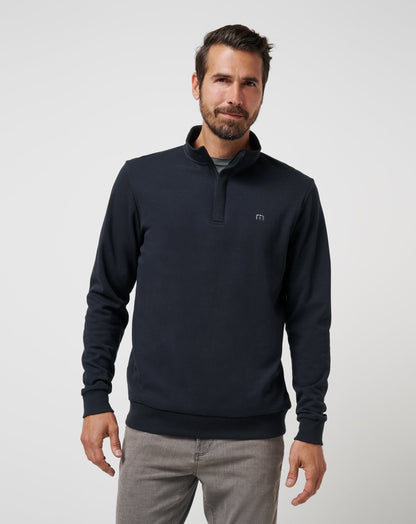 Cloud Quarter Zip 2.0 Black | Travis Mathew Top Pick