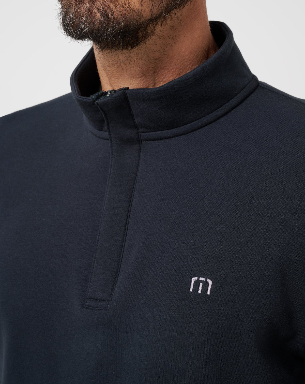 Cloud Quarter Zip 2.0 Black | Travis Mathew Top Pick