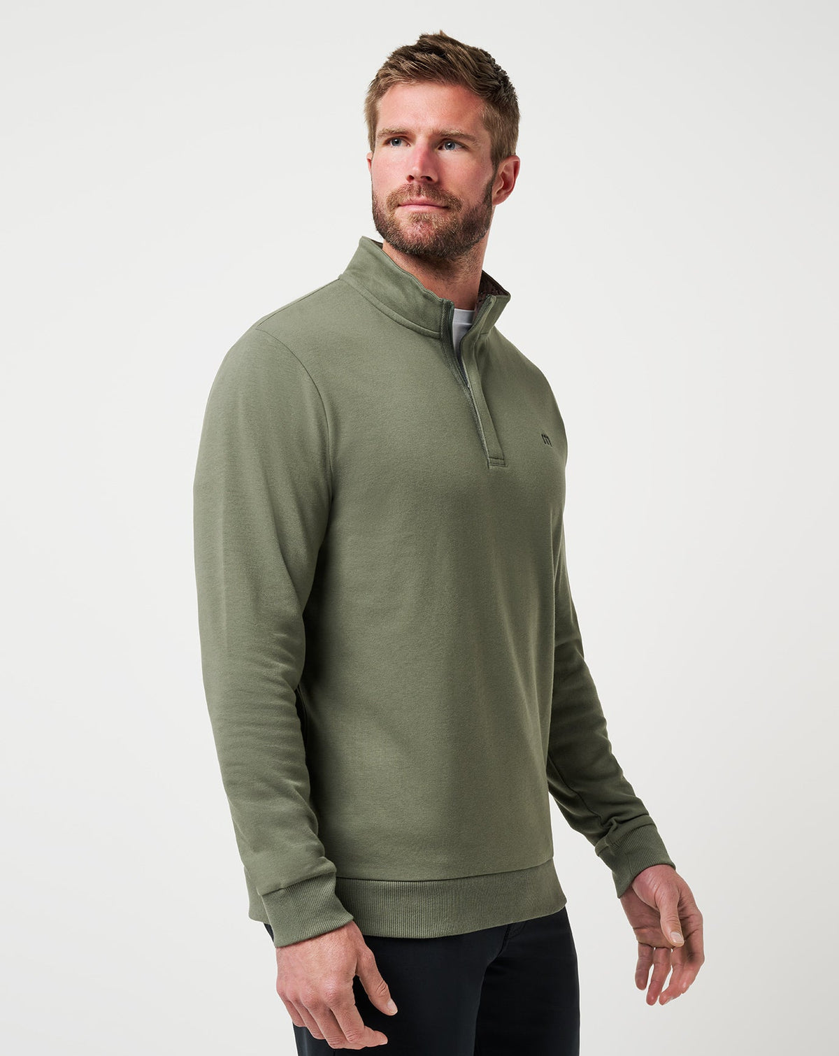 Cloud Quarter Zip 2.0 Dark Olive | Travis Mathew Best Price