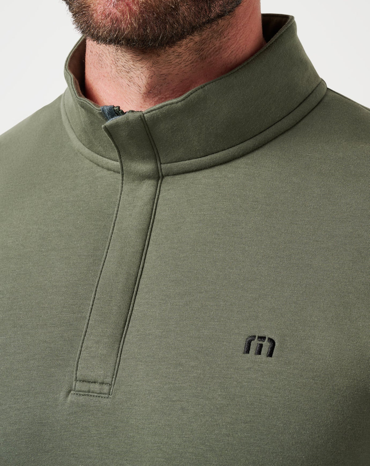 Cloud Quarter Zip 2.0 Dark Olive | Travis Mathew Best Price