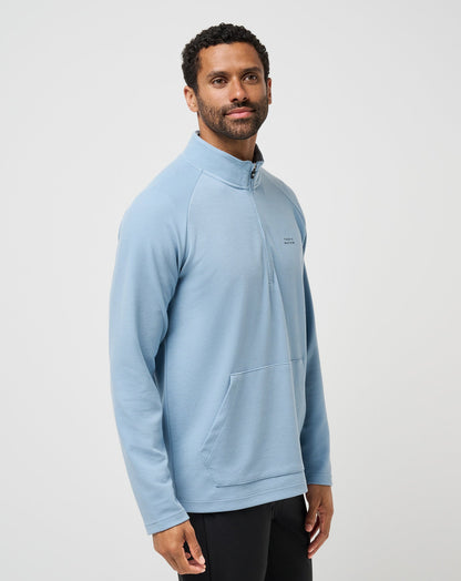 Performance Waffle Quarter Zip Dusty Blue | Travis Mathew Popular