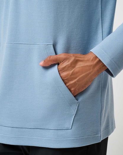 Performance Waffle Quarter Zip Dusty Blue | Travis Mathew Popular
