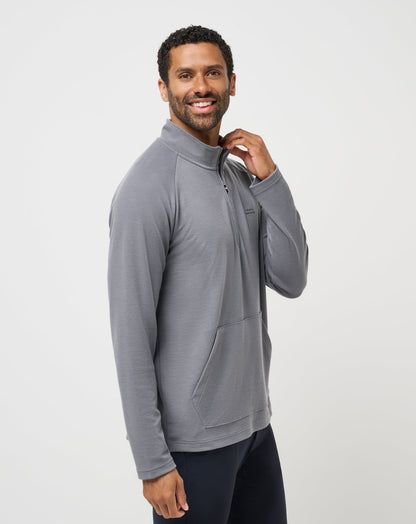 Performance Waffle Quarter Zip Quiet Shade | Travis Mathew Recommended