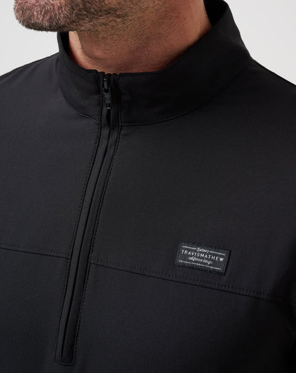Wanderlust Quarter Zip Black | Travis Mathew Recommended