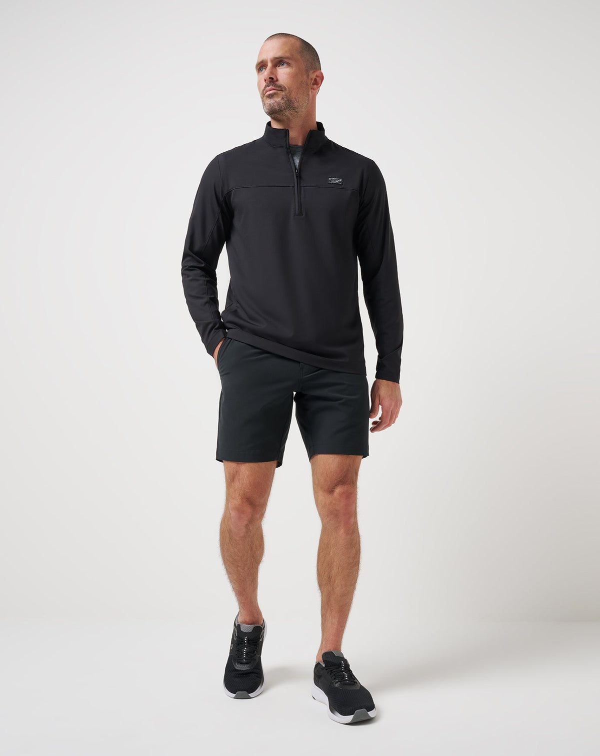 Wanderlust Quarter Zip Black | Travis Mathew Recommended