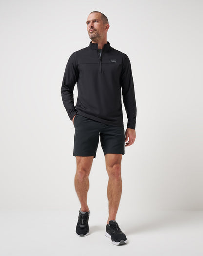 Wanderlust Quarter Zip Black | Travis Mathew Recommended