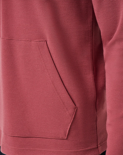 Performance Waffle Quarter Zip Roan Rouge | Travis Mathew Sale