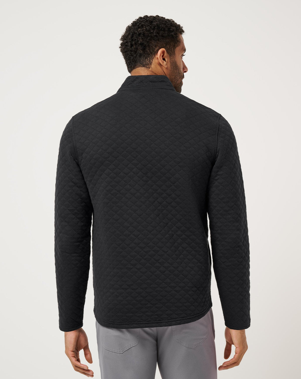 Transatlantic Quarter Zip Black | Travis Mathew Signature