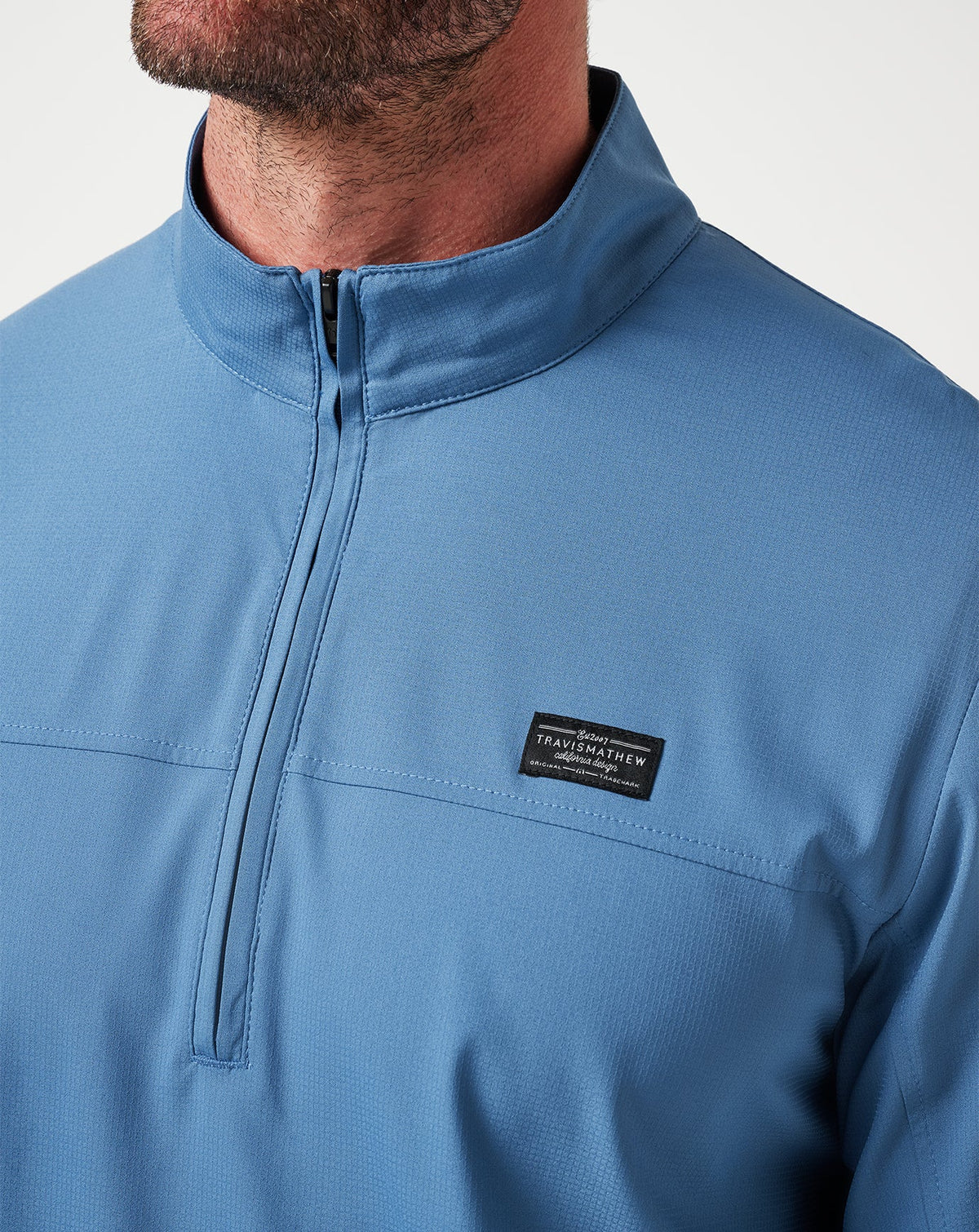 Wanderlust Quarter Zip Copen Blue | Travis Mathew Premium