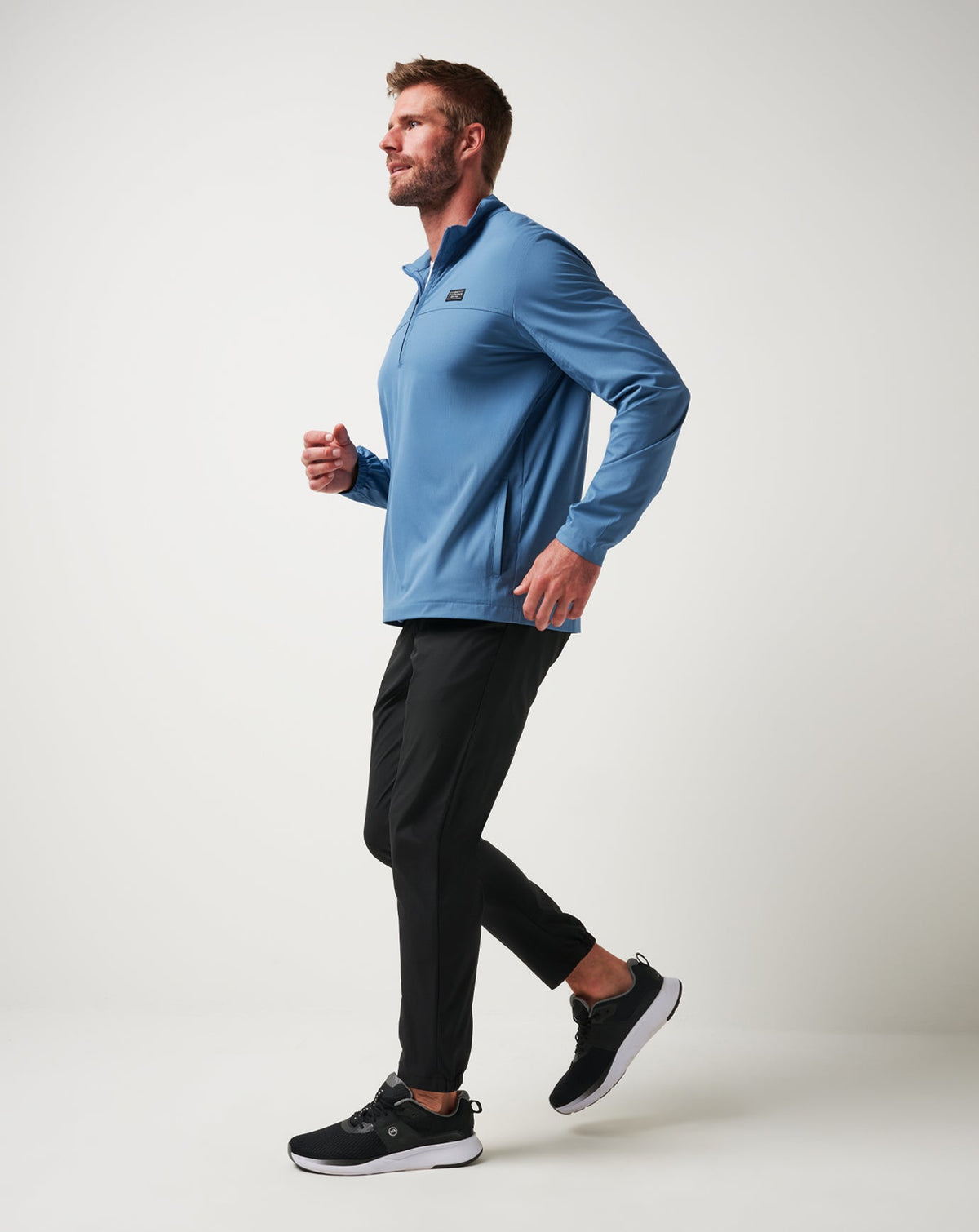 Wanderlust Quarter Zip Copen Blue | Travis Mathew Premium