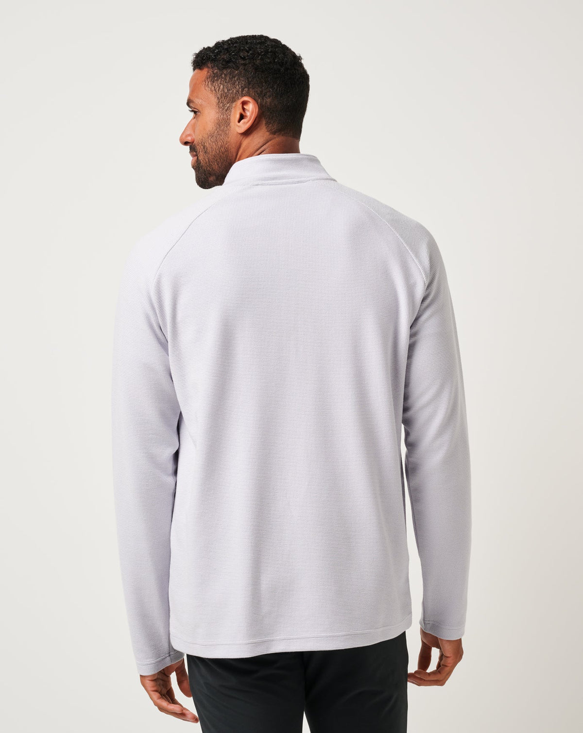 Performance Waffle Quarter Zip Heather Light Grey | Travis Mathew Recommended