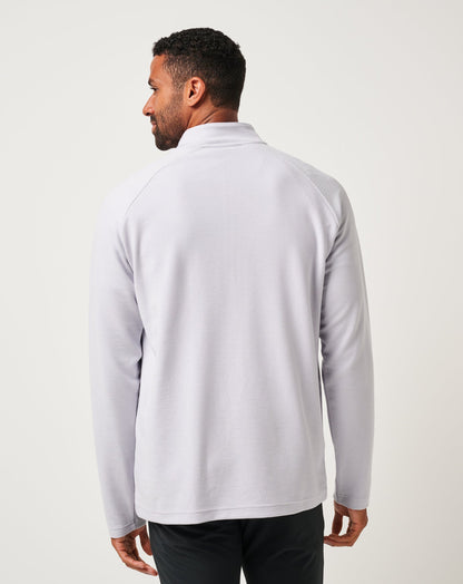 Performance Waffle Quarter Zip Heather Light Grey | Travis Mathew Recommended