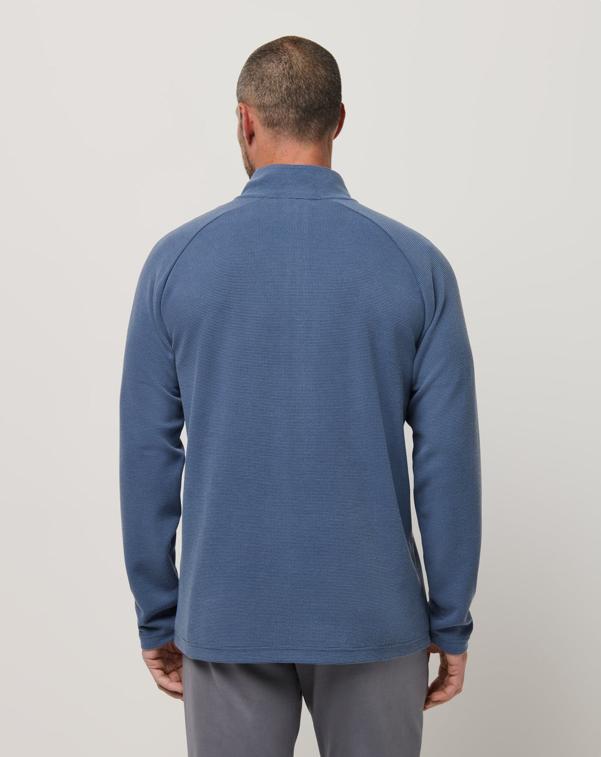Performance Waffle Quarter Zip Bering Sea | Travis Mathew Top Pick