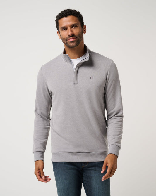 Cloud Quarter Zip 2.0 Heather Medium Grey | Travis Mathew Latest