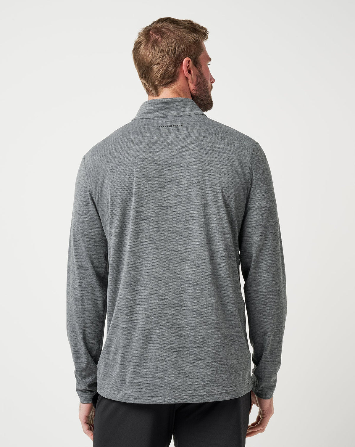 Heater Pro Quarter Zip Heather Grey | Travis Mathew Value