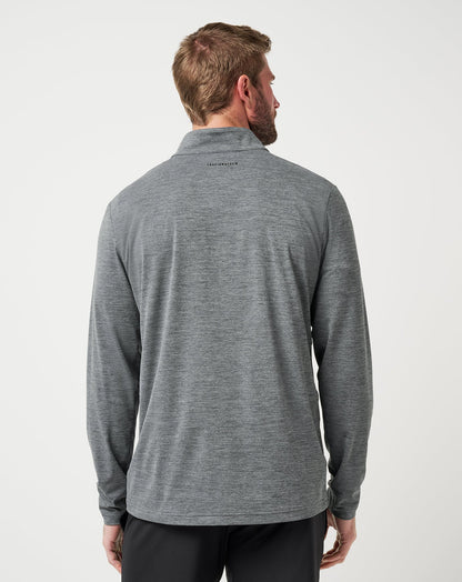 Heater Pro Quarter Zip Heather Grey | Travis Mathew Value