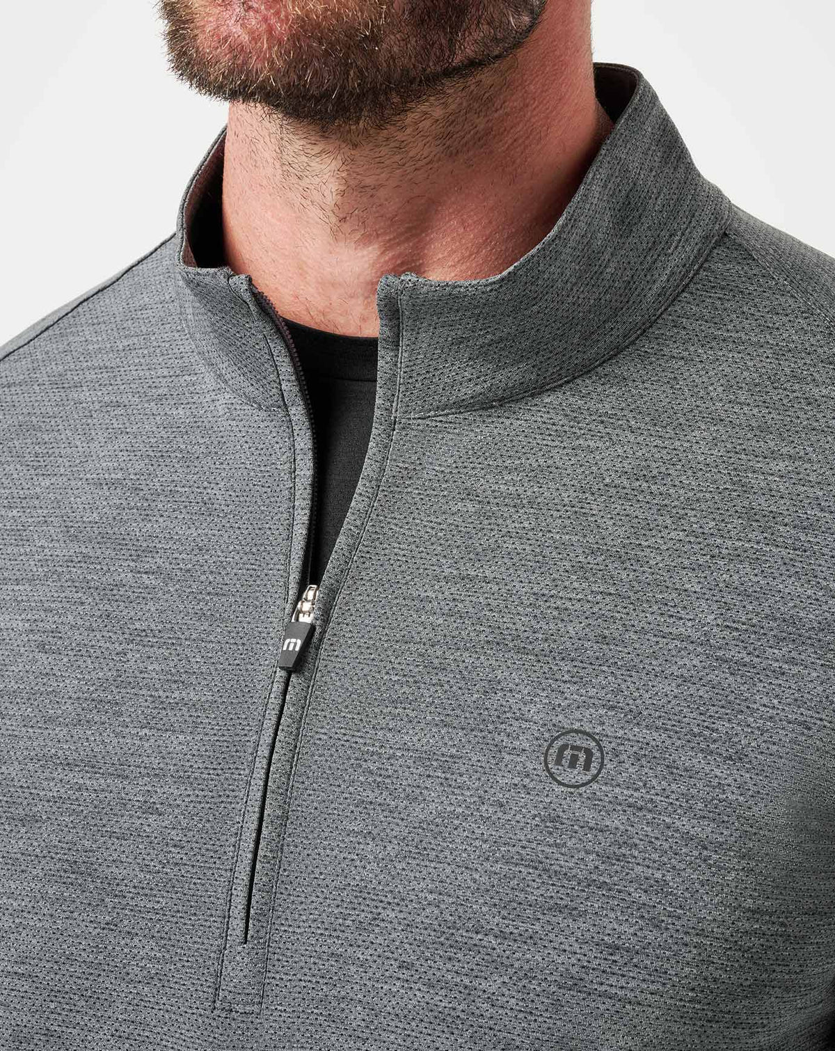 Heater Pro Quarter Zip Heather Grey | Travis Mathew Value