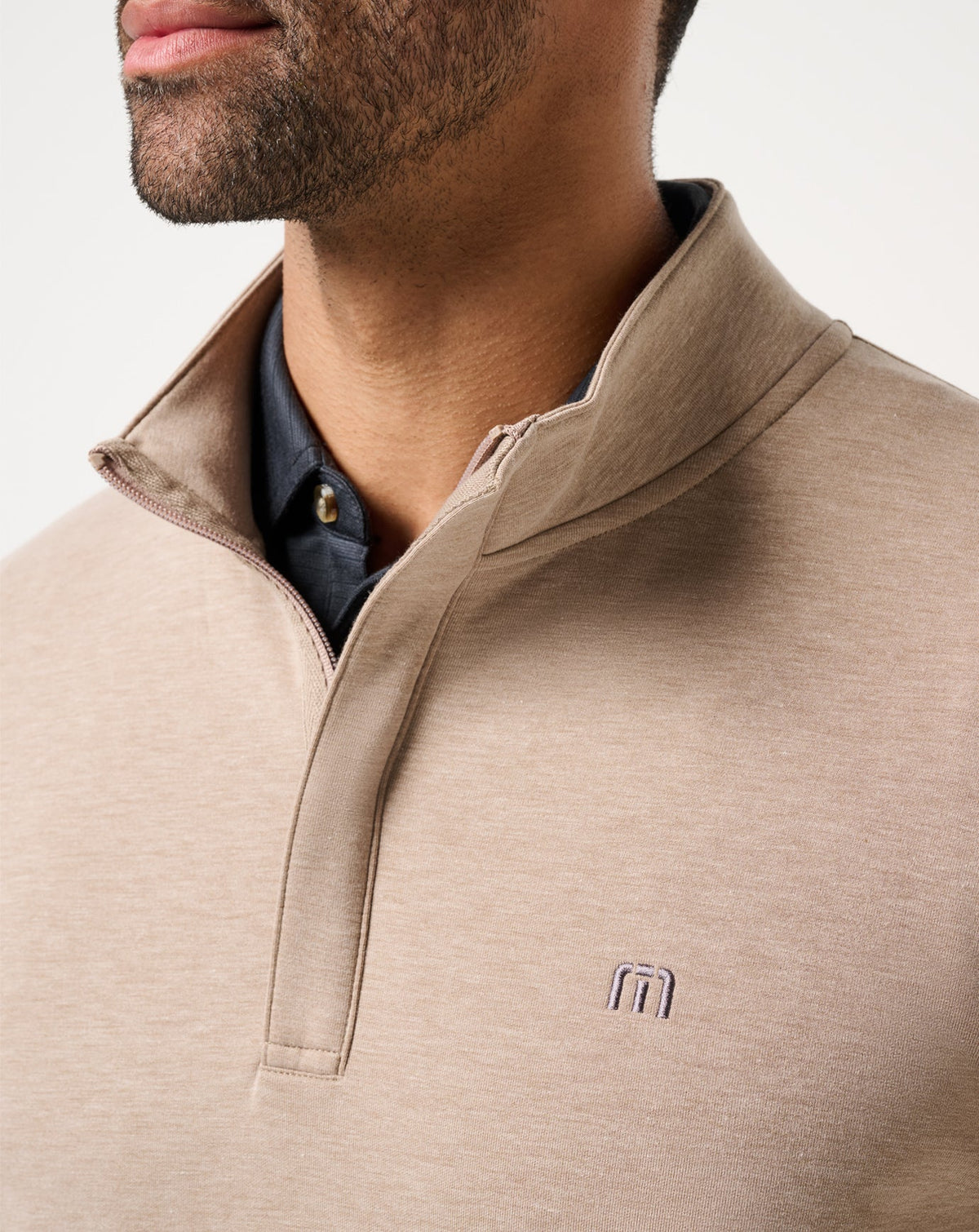 Cloud Quarter Zip 2.0 Heather Portabella Brown | Travis Mathew Everyday