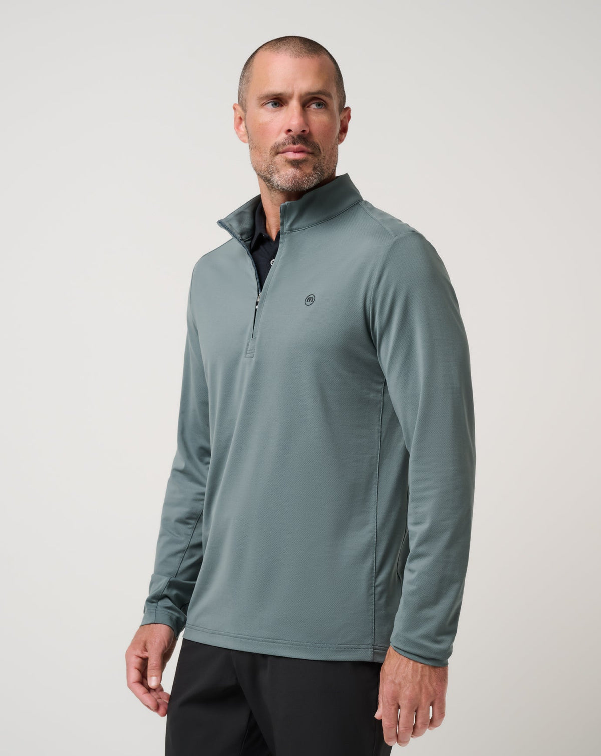 Heater Pro Quarter Zip Balsam Green | Travis Mathew New