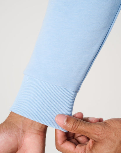 Cloud Quarter Zip 2.0 Heather Powder Blue | Travis Mathew Customer Favorite