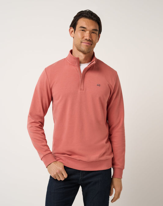 Cloud Quarter Zip 2.0 Brick Dust | Travis Mathew Discount