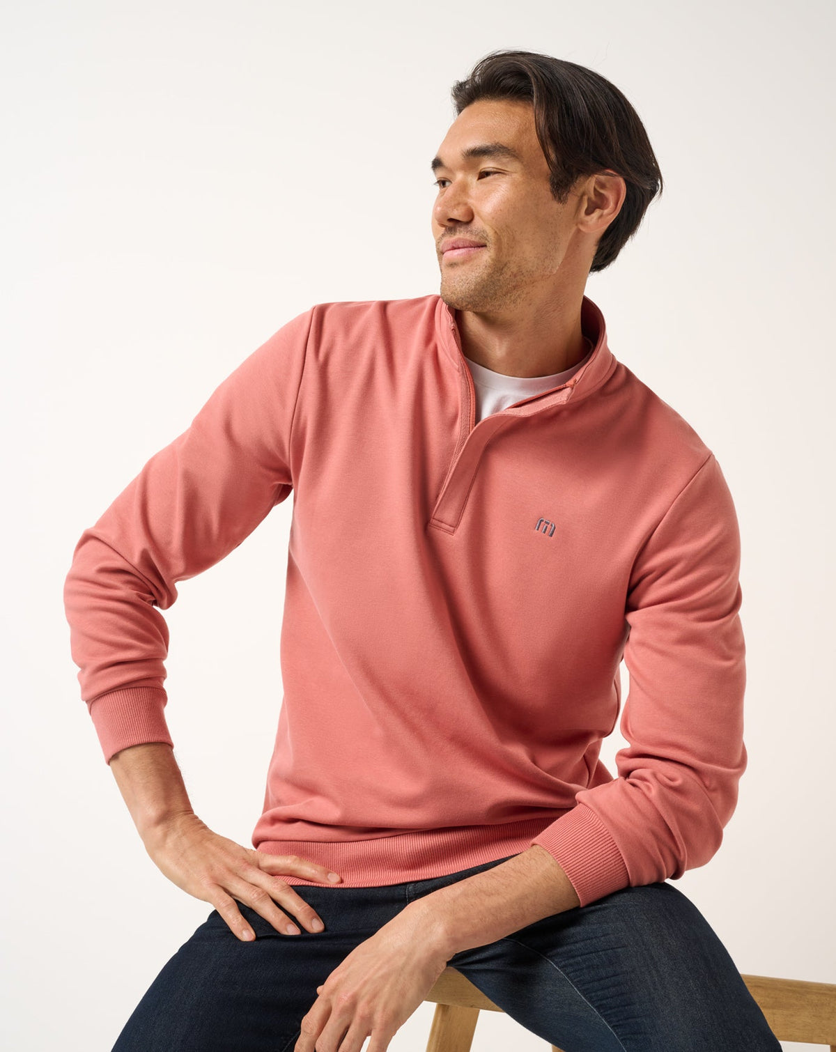 Cloud Quarter Zip 2.0 Brick Dust | Travis Mathew Discount