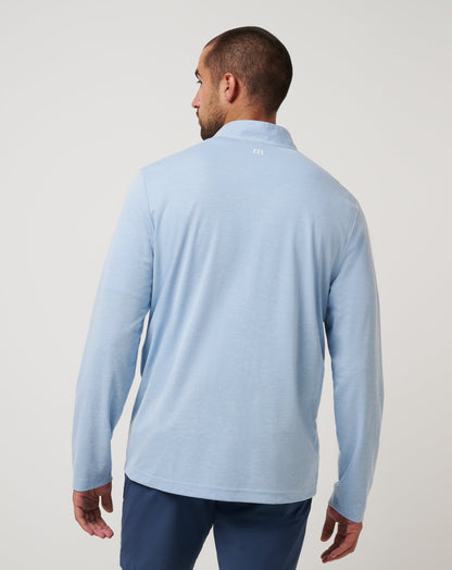 Chicago Cubs Time To Tailgate Quarter Zip Heather Blue | Travis Mathew Customer Favorite