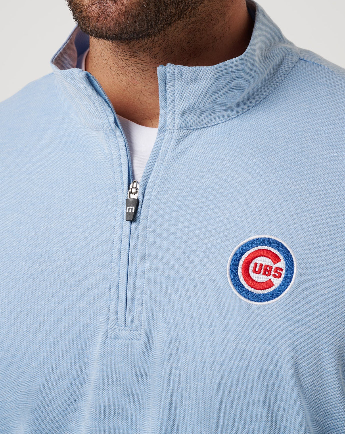 Chicago Cubs Time To Tailgate Quarter Zip Heather Blue | Travis Mathew Customer Favorite