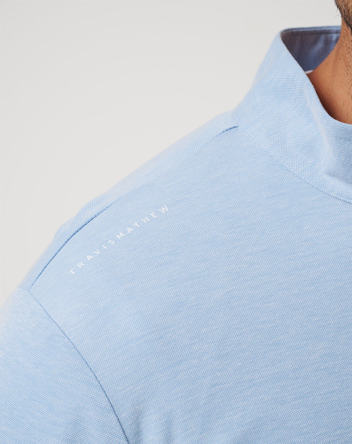 Chicago Cubs Time To Tailgate Quarter Zip Heather Blue | Travis Mathew Customer Favorite