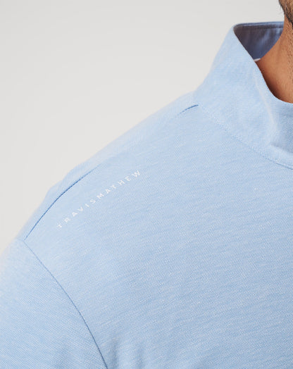 Chicago Cubs Time To Tailgate Quarter Zip Heather Blue | Travis Mathew Customer Favorite