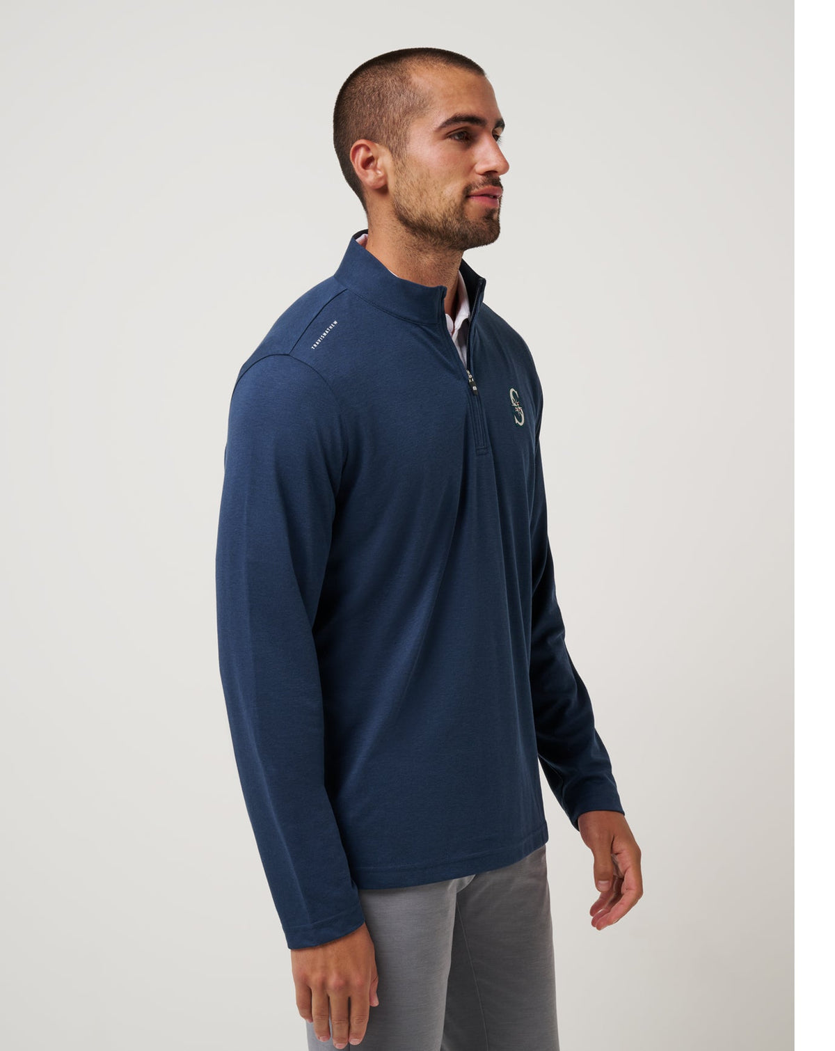 Seattle Mariners Time To Tailgate Quarter Zip Navy | Travis Mathew Top Pick