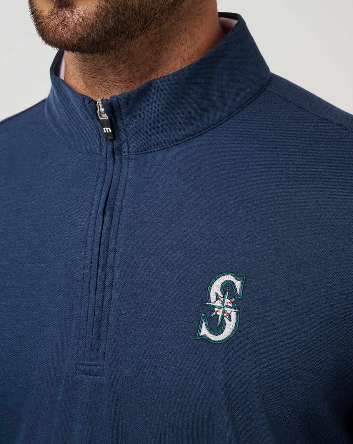 Seattle Mariners Time To Tailgate Quarter Zip Navy | Travis Mathew Top Pick