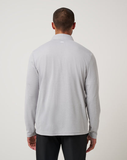 San Francisco Giants Time To Tailgate Quarter Zip Heather Grey | Travis Mathew Top Pick