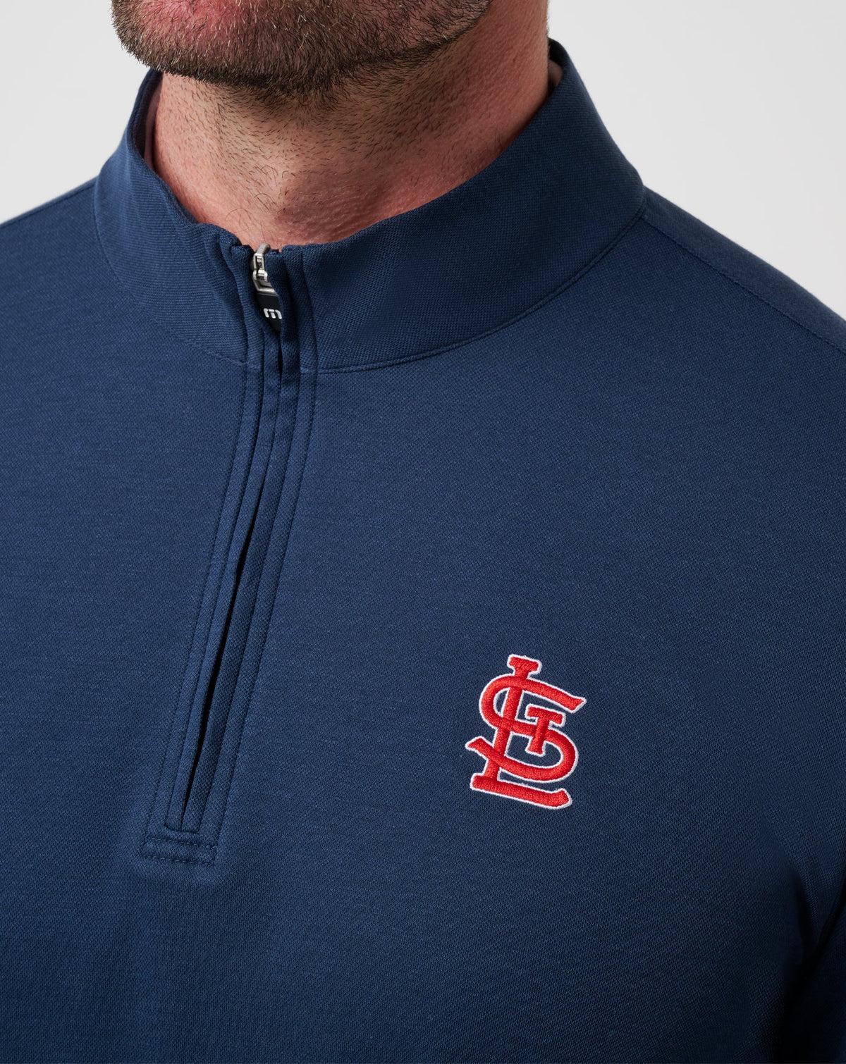 St Louis Cardinals Time To Tailgate Quarter Zip Navy | Travis Mathew Exclusive