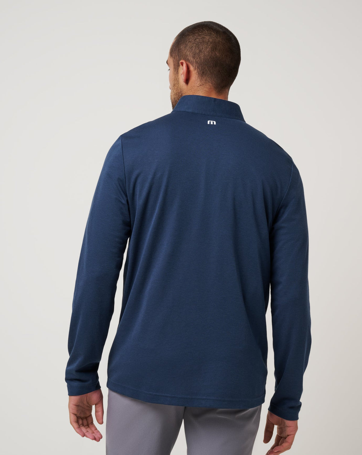 Atlanta Braves Time To Tailgate Quarter Zip Navy | Travis Mathew Essential