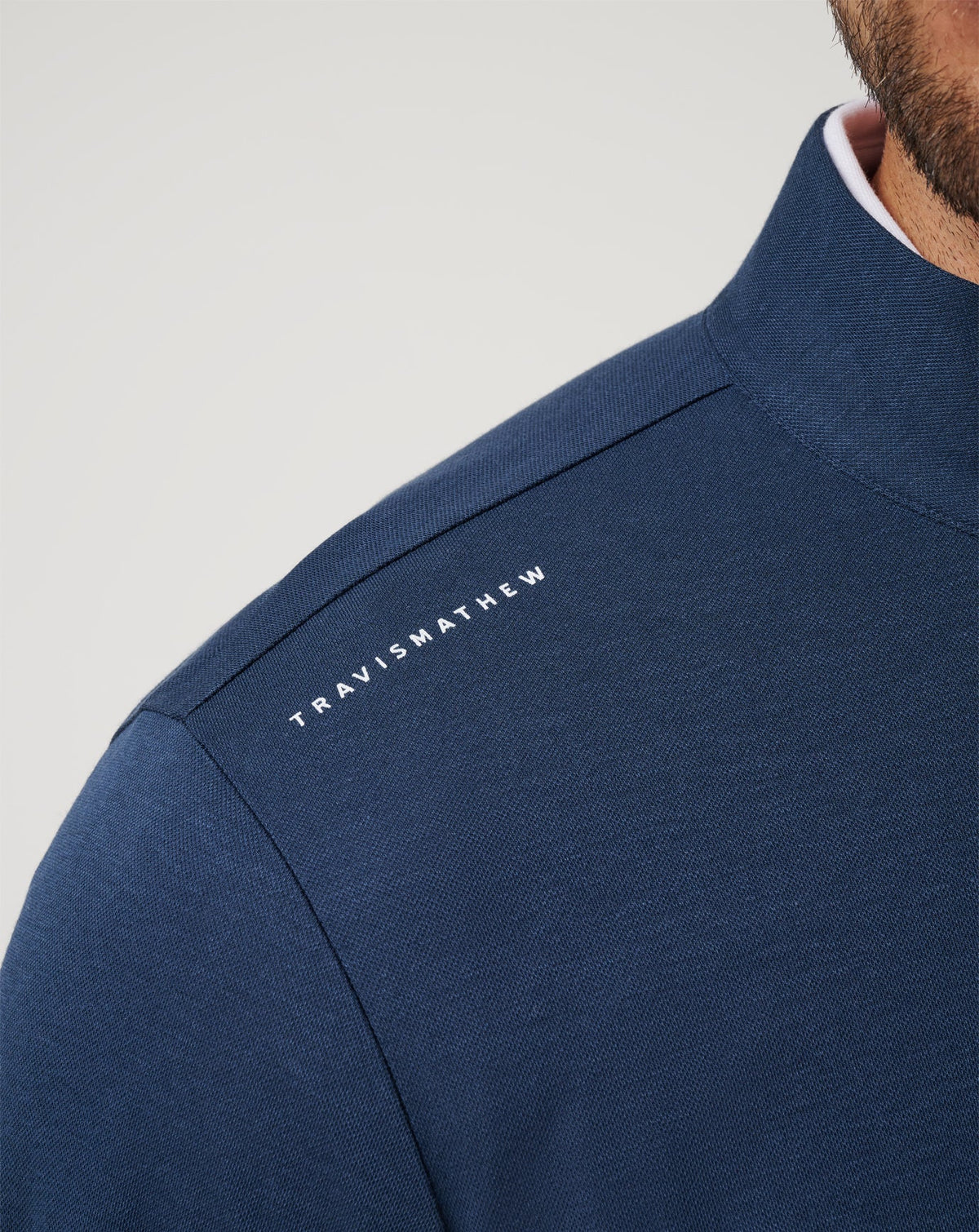Atlanta Braves Time To Tailgate Quarter Zip Navy | Travis Mathew Essential