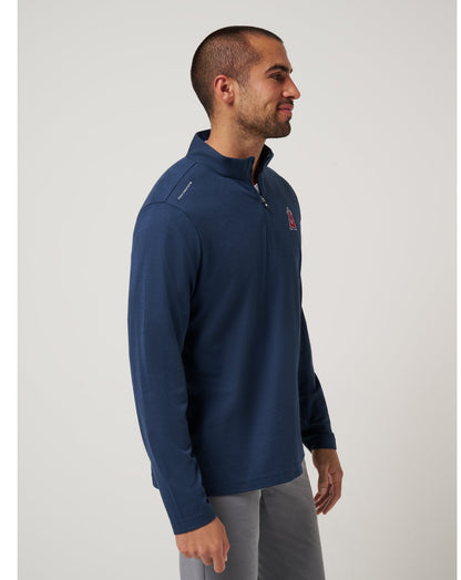 Los Angeles Angels Time To Tailgate Quarter Zip Navy | Travis Mathew Everyday