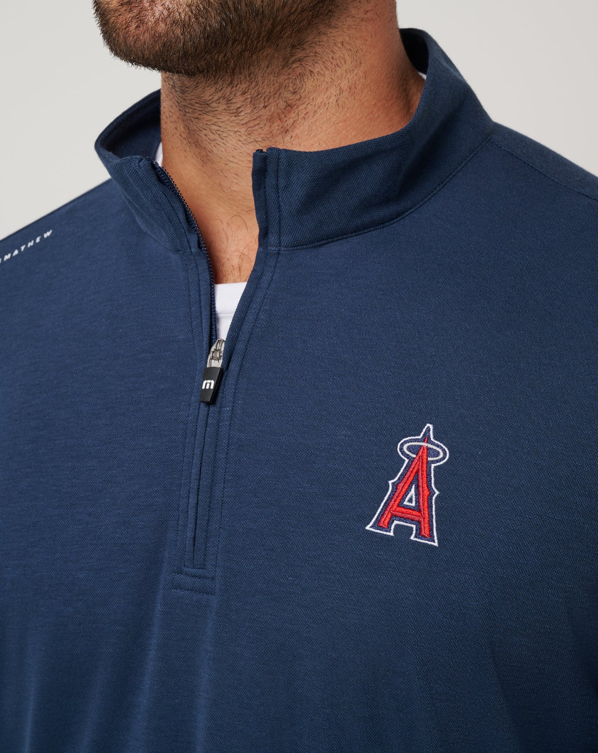 Los Angeles Angels Time To Tailgate Quarter Zip Navy | Travis Mathew Everyday
