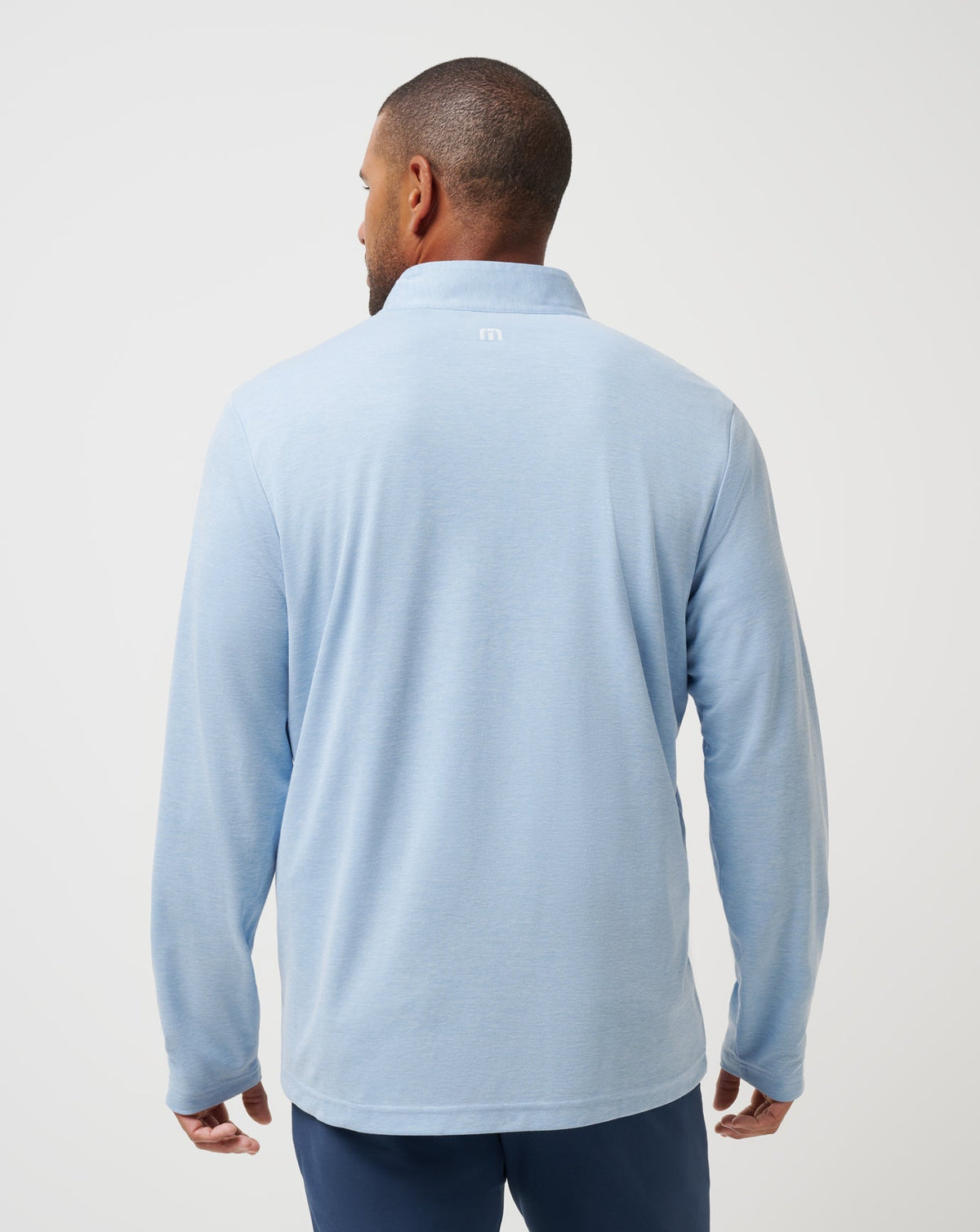 Minnesota Twins Time To Tailgate Quarter Zip Heather Blue | Travis Mathew Everyday