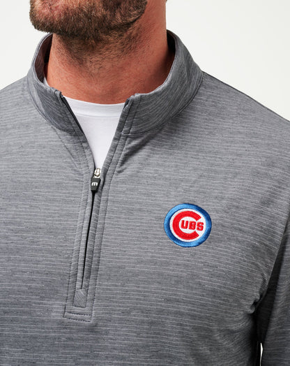 Chicago Cubs The Heater Quarter Zip Sleet/Quiet Shade | Travis Mathew Best Seller