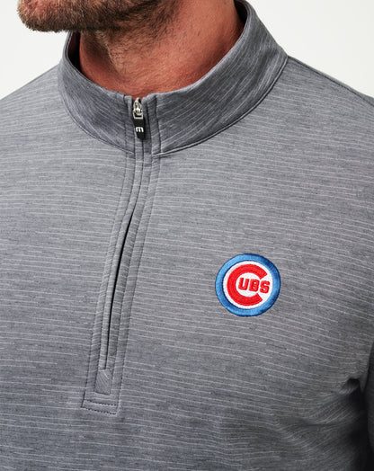 Chicago Cubs The Heater Quarter Zip Sleet/Quiet Shade | Travis Mathew Best Seller
