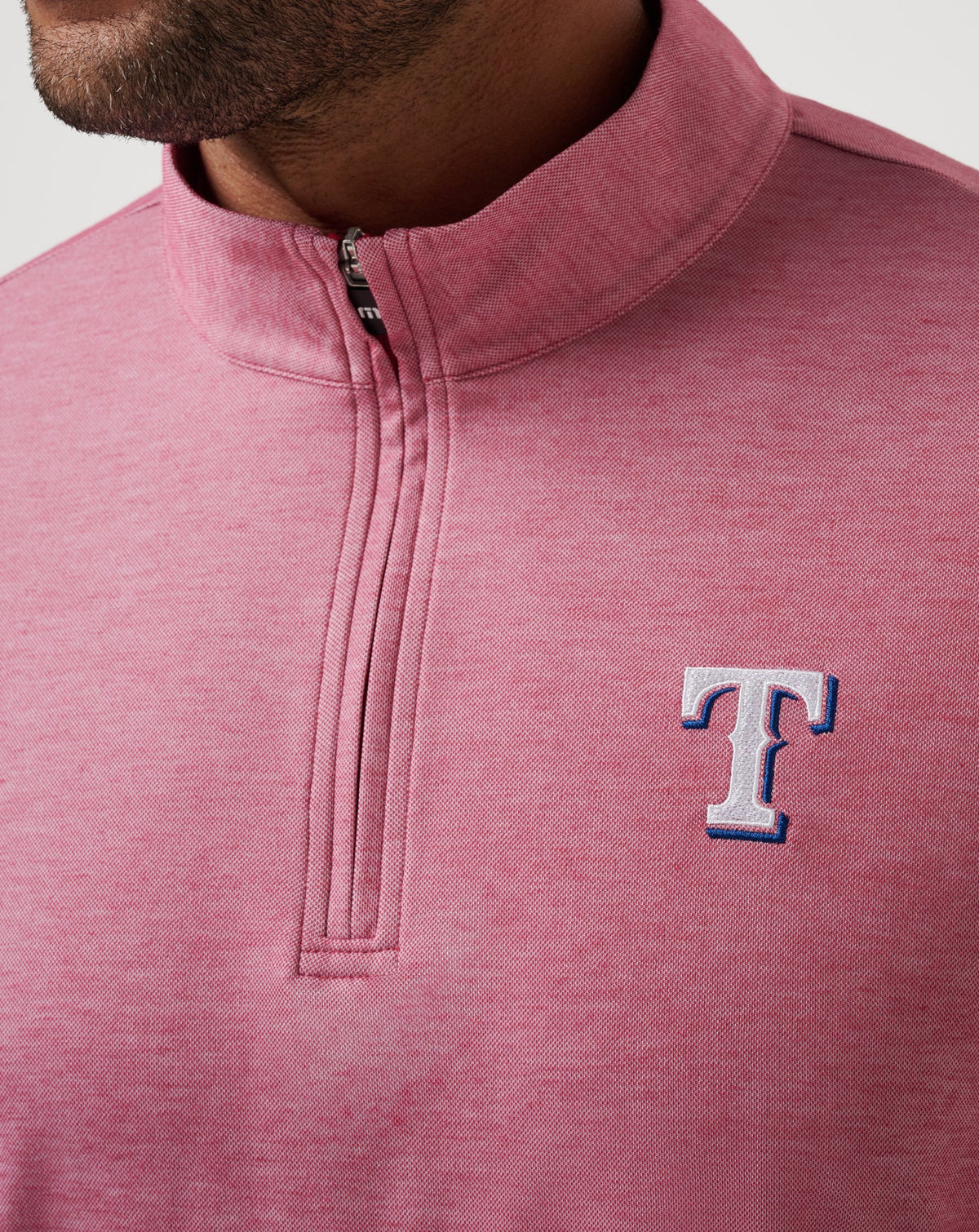Texas Rangers Time To Tailgate Quarter Zip Heather Red | Travis Mathew Popular